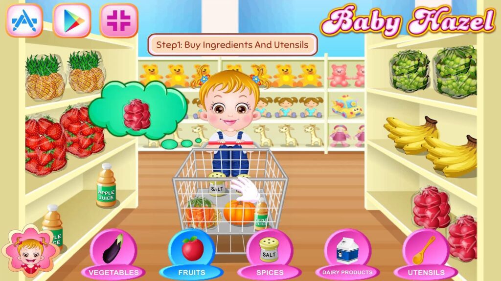 بازی کامپیوتر برای کودکان Baby Hazel Games